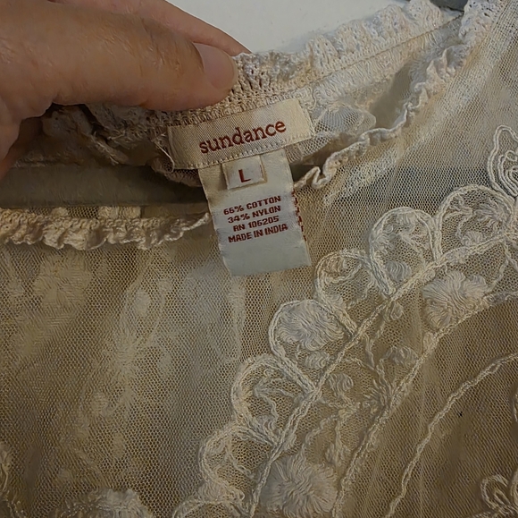 Sun Dance Elegant Lace Women Top Sz L - Picture 2 of 6